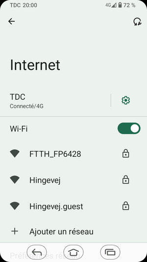 Sélectionnez le réseau sans fil auquel vous souhaitez vous connecter