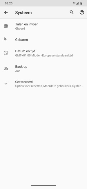 Selecteer Geavanceerd