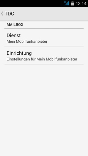 Wählen Sie Einrichtung