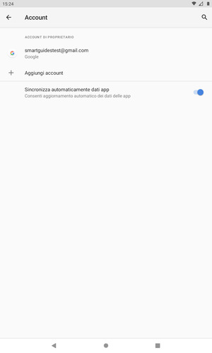 Seleziona il tuo account Google