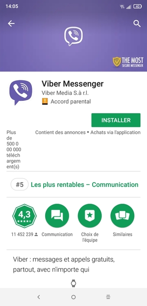 Sélectionnez INSTALLER