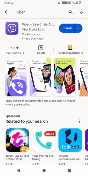 Select the app