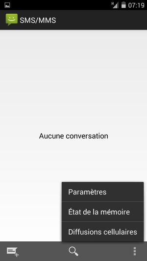 Sélectionnez Paramètres
