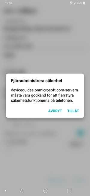 Välj TILLÄT