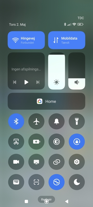 Slå Wi-Fi og Bluetooth fra