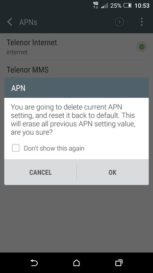 Select OK