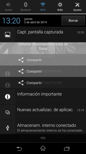 Seleccione Sonido de nuevo para cambiar al modo de sonido otra vez