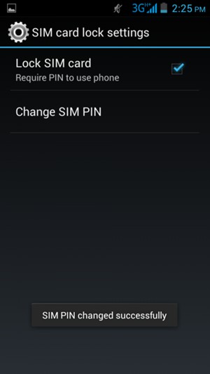 Your SIM PIN has been changed