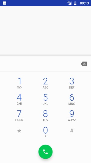 Press and hold the number 1