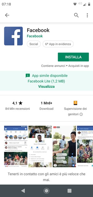 Seleziona INSTALLA