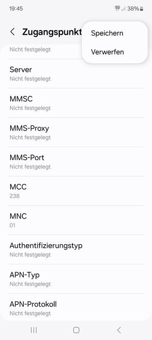 Wählen Sie Speichern