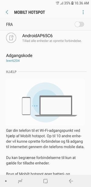 Vælg Menu-knappen