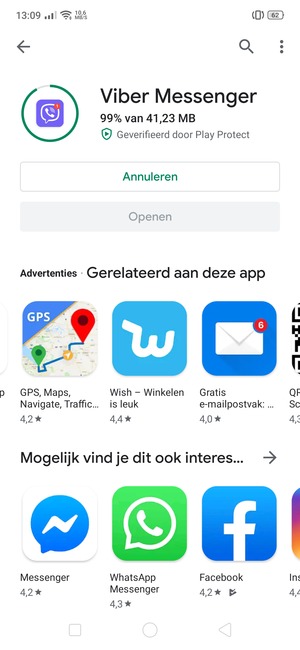 Wacht tot het installatieproces beëindigd is