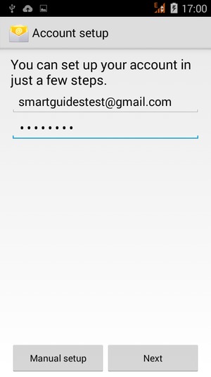 Enter your Gmail or Hotmail address and Password. Select Next