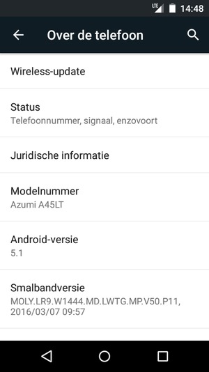 Selecteer Wireless-update