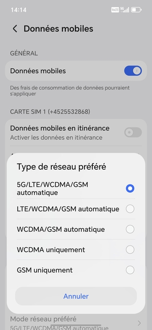 Sélectionnez votre option préférée