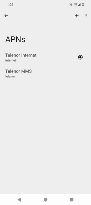 Select the Menu button
