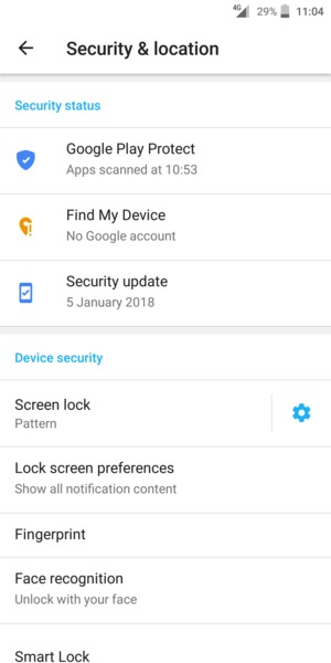 Your phone is now secure with a screen lock