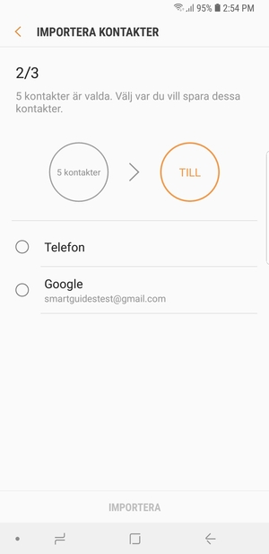 Tryck på ditt Google-konto