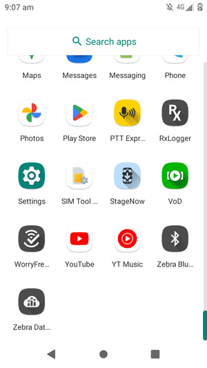 Scroll to and select Settings