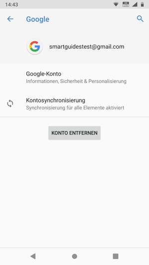 Wählen Sie Kontosynchronisierung