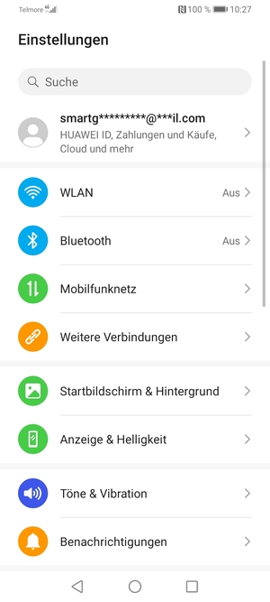 Wählen Sie Mobilfunknetz