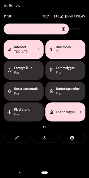 Vælg Internet