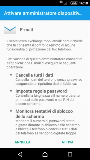 Seleziona ATTIVA