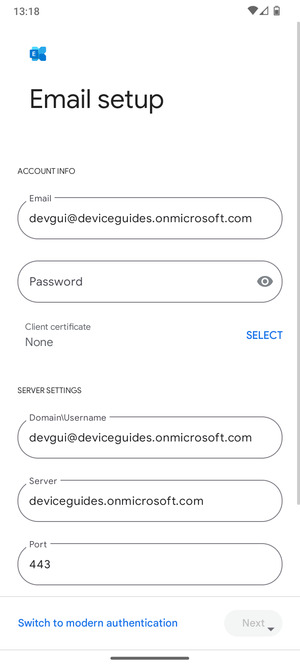 Enter your password