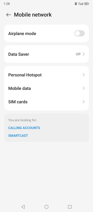 Select Mobile data