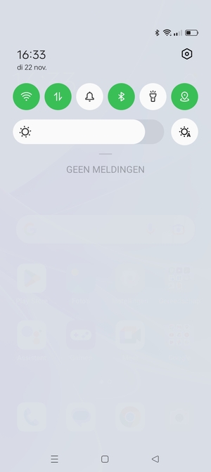Schuif naar beneden in het bovenste menu opnieuw