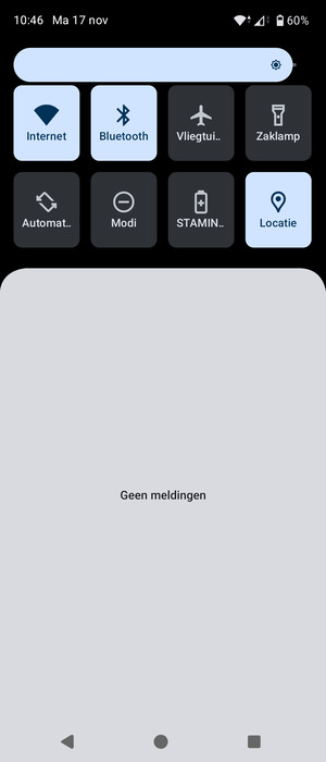 Schuif naar beneden in het bovenste menu opnieuw