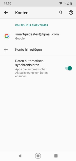 Wählen Sie Ihr Google Konto