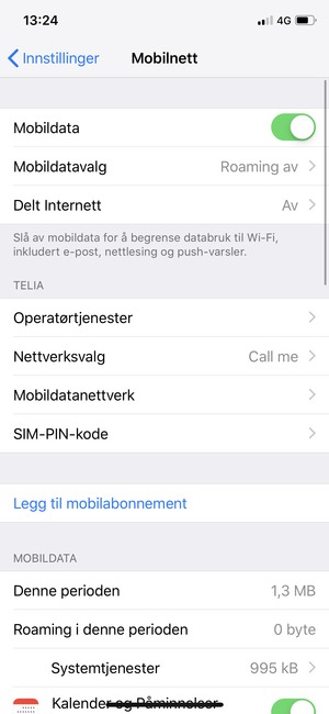 Velg Mobildatavalg