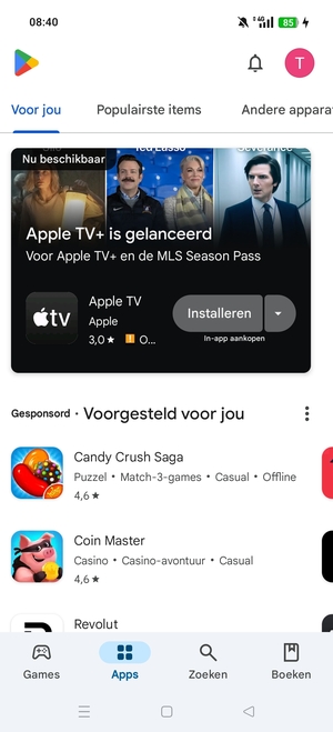 Selecteer Zoeken