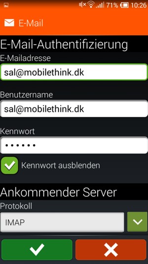 Geben Sie Benutzername ein