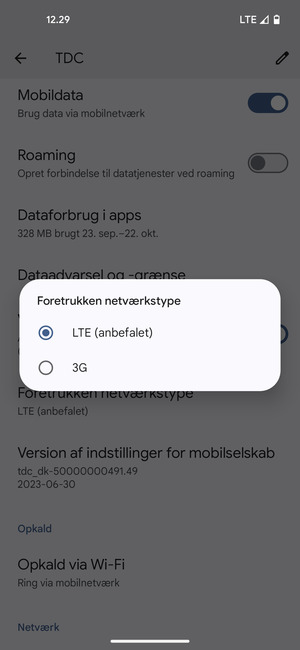 Vælg din foretrukne mulighed