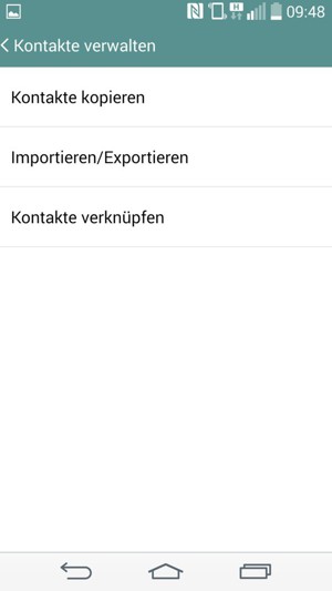 Wählen Sie Importieren/Exportieren