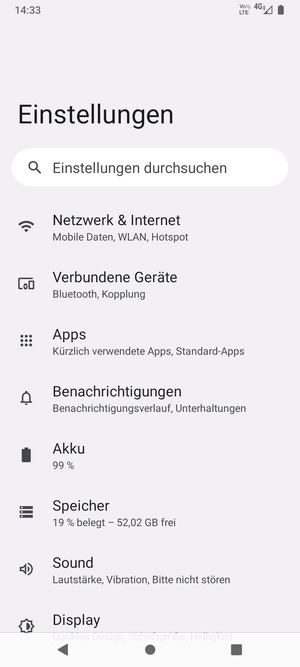 Wählen Sie Netzwerk & Internet