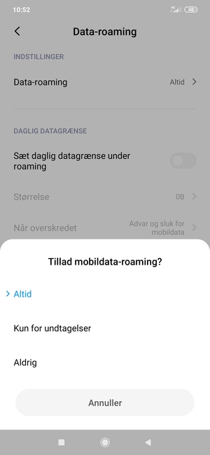 Vælg din foretrukne mulighed