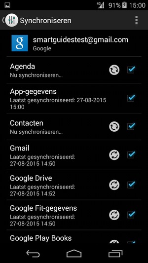 Uw gegevens worden gesynchroniseerd