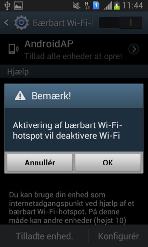 Vælg OK