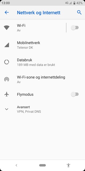 Velg Mobilnettverk