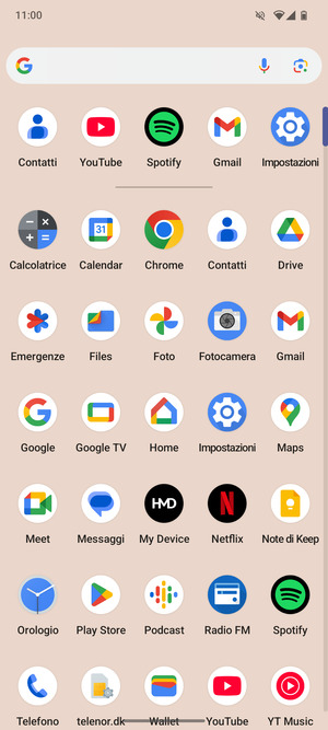 Seleziona Impostazioni