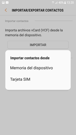 Seleccione Tarjeta SIM