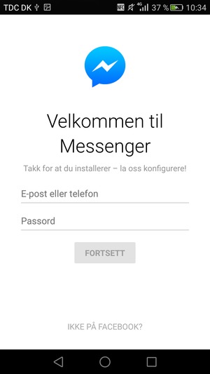 Applikasjonen er klar til bruk