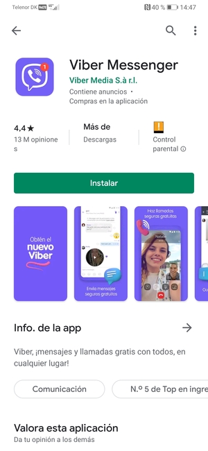 Seleccione Instalar