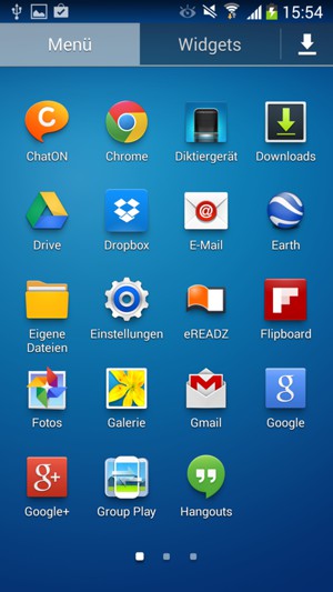 Wählen Sie Einstellungen