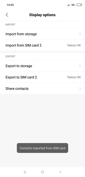 Your contacts will be saved to your Google account and saved to your phone the next time Google is synced.