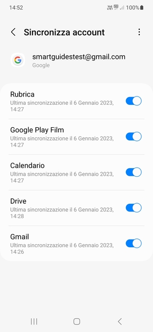 Seleziona il tasto Menu